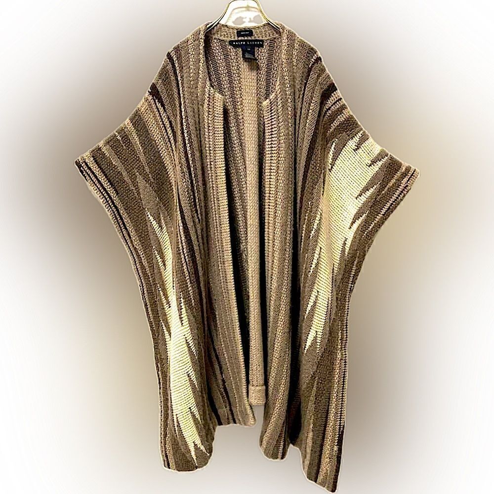 Ralph Lauren Black Label Cashmere Serape Ruana - Picture 12 of 16